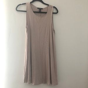 Simple, Tan Muscle Shirt Dress